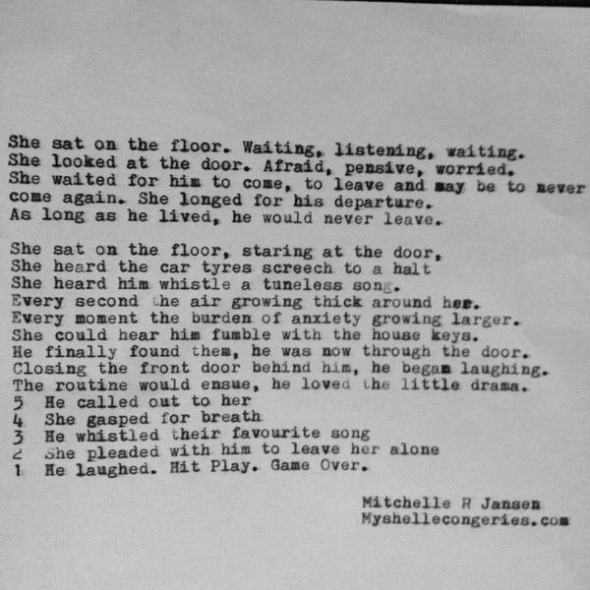 typewriter poem
